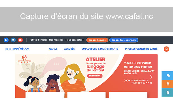 Site officiel CAFAT