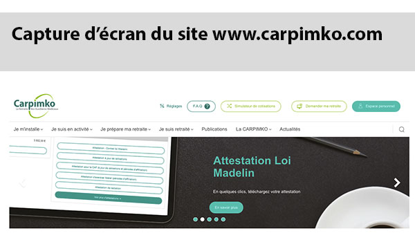 Site officiel carpimko 