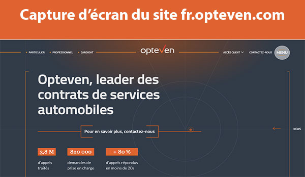 Site officiel fr.opteven.com