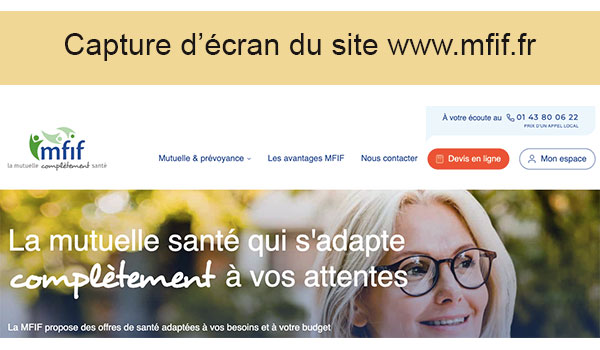 Site internet Mutuelle Familiale de l’Île-de-France